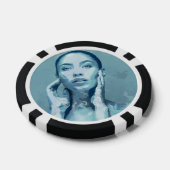 "Woman in Blue" Poker Chips (Enkel)