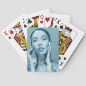 "Woman in Blue" Pokerkaarten (Achterkant)