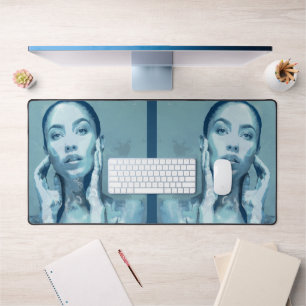 "Woman in Blue" Premium Canvas