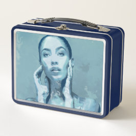 "Woman in Blue" Premium Canvas 