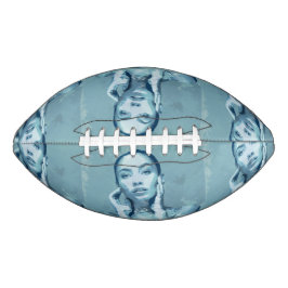 "Woman in Blue" Premium Canvas American Football