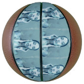"Woman in Blue" Premium Canvas  Basketbal (Verticaal)