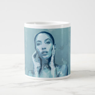 "Woman in Blue" Premium Canvas Extra Grote Beker