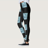 "Woman in Blue" Premium Canvas  Leggings (Links)