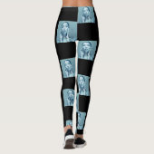 "Woman in Blue" Premium Canvas  Leggings (Achterkant)