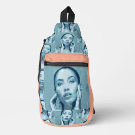 "Woman in Blue" Premium Canvas  Sling Bag