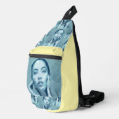 "Woman in Blue" Premium Canvas  Sling Bag (Rechterhoek)