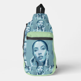 "Woman in Blue" Premium Canvas  Sling Bag