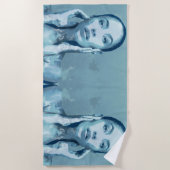 "Woman in Blue" Premium Canvas  Strandlaken (Voorkant)