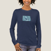 "Woman in Blue" Premium Canvas  Tri-Blend Shirt (Voorkant)