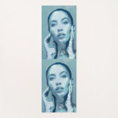 "Woman in Blue" Premium Canvas  Yogamat (Voorkant)