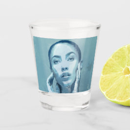 "Woman in Blue" Shot Glas