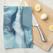 "Woman in Blue" Theedoek (Quarter Fold)