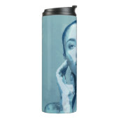 "Woman in Blue" Thermosbeker (Gedraaid links)