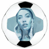 "Woman in Blue" Voetbal (Voorkant)