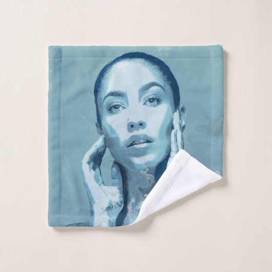 "Woman in Blue" Washandje (Wasdoekje)