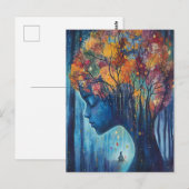 Woman in the Trees Briefkaart (Voorkant / Achterkant)