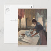 Woman Ironing Edgar Degas Briefkaart (Voorkant / Achterkant)