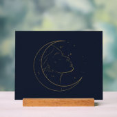 Woman Line Art Personalized Poster (Neutraal)