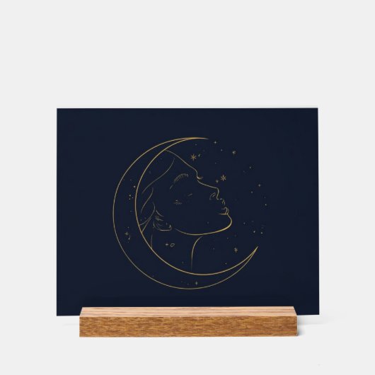 Woman Line Art Personalized Poster (Voorkant)