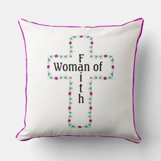 Woman of faith kussen (Voorkant)