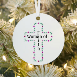 Woman of faith metalen ornament