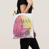 Woman of Worth Tote Bag (De près)