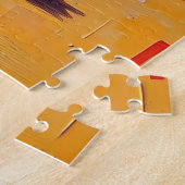 Woman on Beach Abstract Seaside Art Legpuzzel (Zijkant)