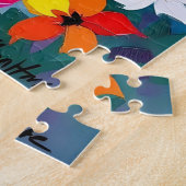 Woman on Beach Tropical Scene Legpuzzel (Zijkant)