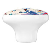 Woman on Beach Tropical Scene Personalized Keramische Knop (Zijkant)