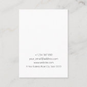 Woman Portrait Visitekaartje (Achterkant)