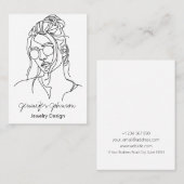 Woman Portrait Visitekaartje (Voorkant / Achterkant)