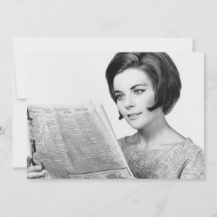 Woman Reading Newpaper