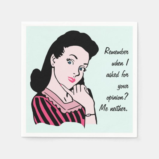 Woman Sarcasm 50 Servetten (Voorkant)