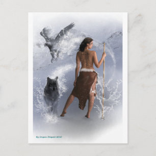 Woman Shaman Post Kaart