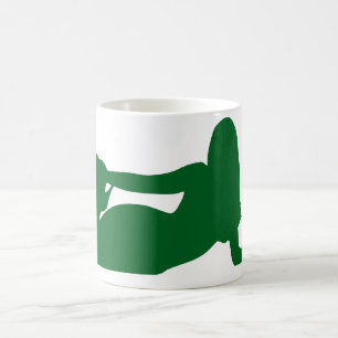 Woman Silhouette Coffee Mok