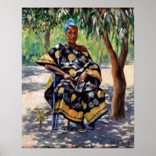 Woman Sitting Poster