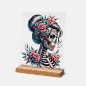 Woman Skull Dia De Los Muertos Skeleton (Angle)