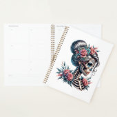 Woman Skull Dia De Los Muertos Skeleton (Devant avec enveloppe)