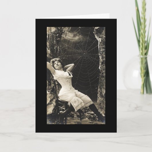  Woman Spider Web Kaart (Voorkant)