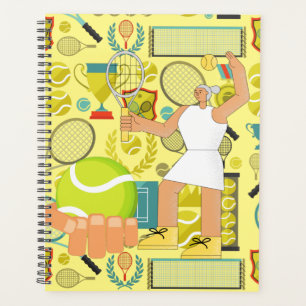 Woman Tennis Player Planner
