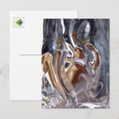 Woman Under Waterfall Bathing Goddess Briefkaart (Voorkant / Achterkant)