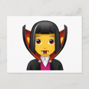 Woman Vampire - Emoji Briefkaart