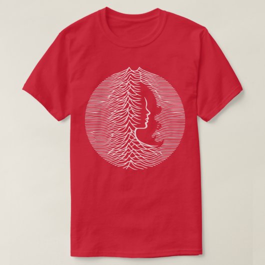 woman waves design t-shirt (Design voorkant)