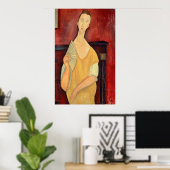 Woman with a Fan Poster (Thuiskantoor)