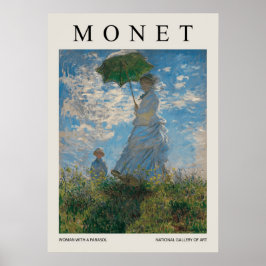 Woman With A Parasol Poster