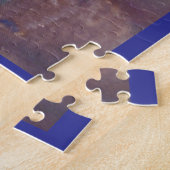 Woman with Black Panther Jigsaw Puzzle Legpuzzel (Zijkant)