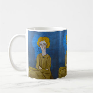 "Woman with folded arms" Koffiemok