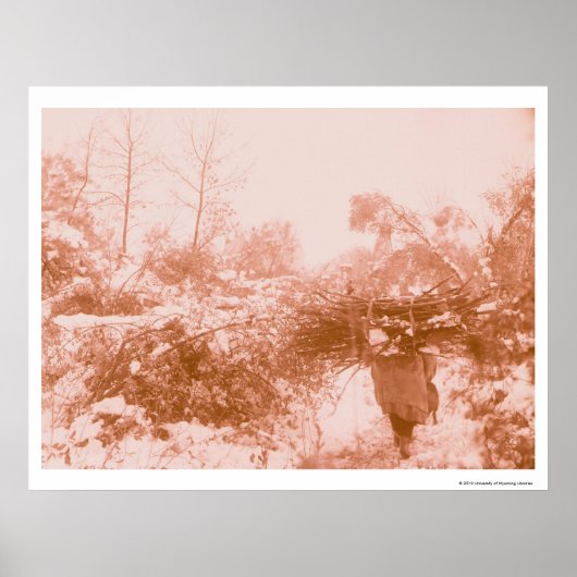 Woman Wood Gatherer Poster (Voorkant)