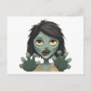 Woman Zombie - Emoji Briefkaart